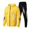 Pieces Set Women's Zipper Sports Suit Zipper Suits Seven Moons Print Jacket and Sweatpants