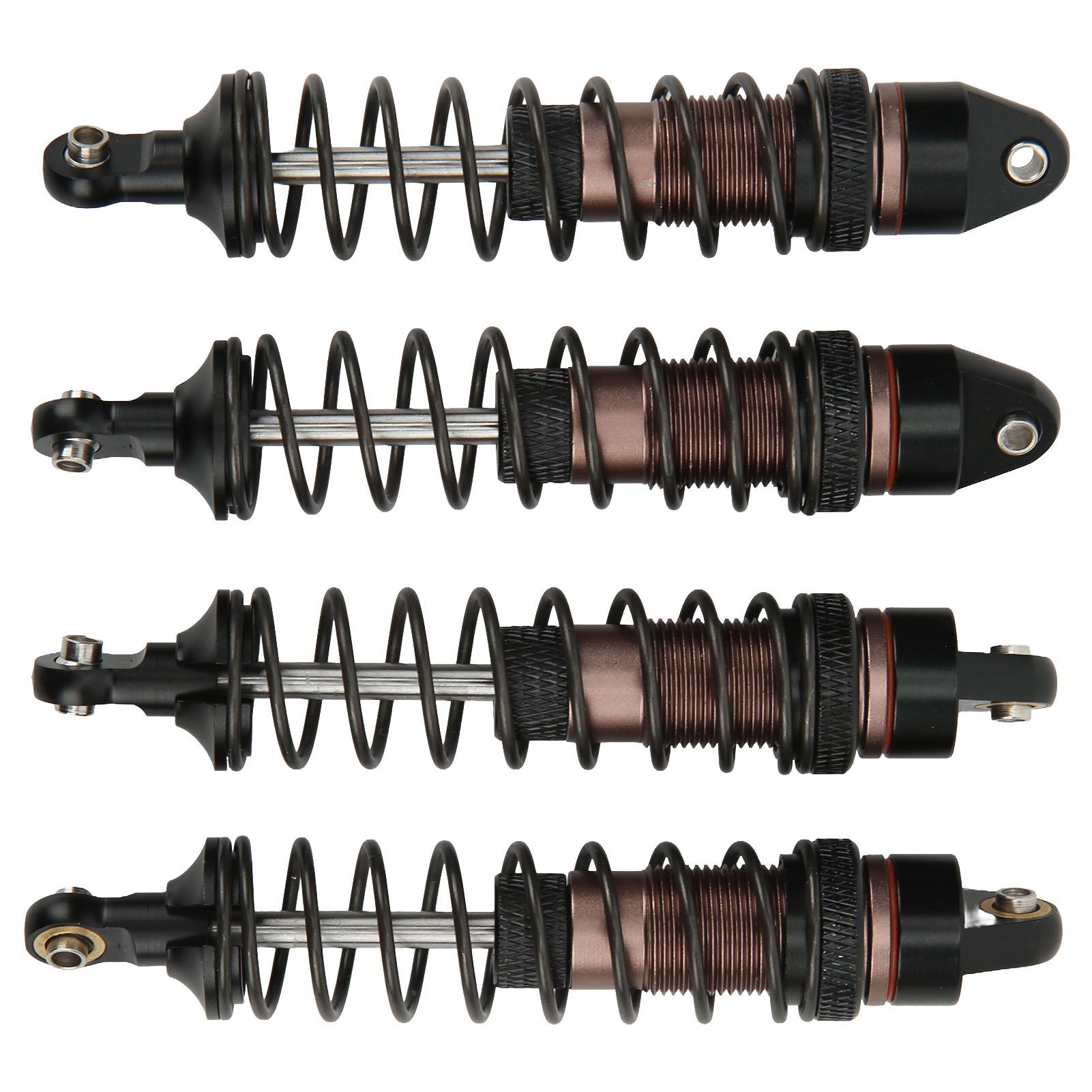 

4pcs RC Shock Absorber Front Rear Universal Aluminium Alloy Shocks Absorber Damper for 1/10 RC Car