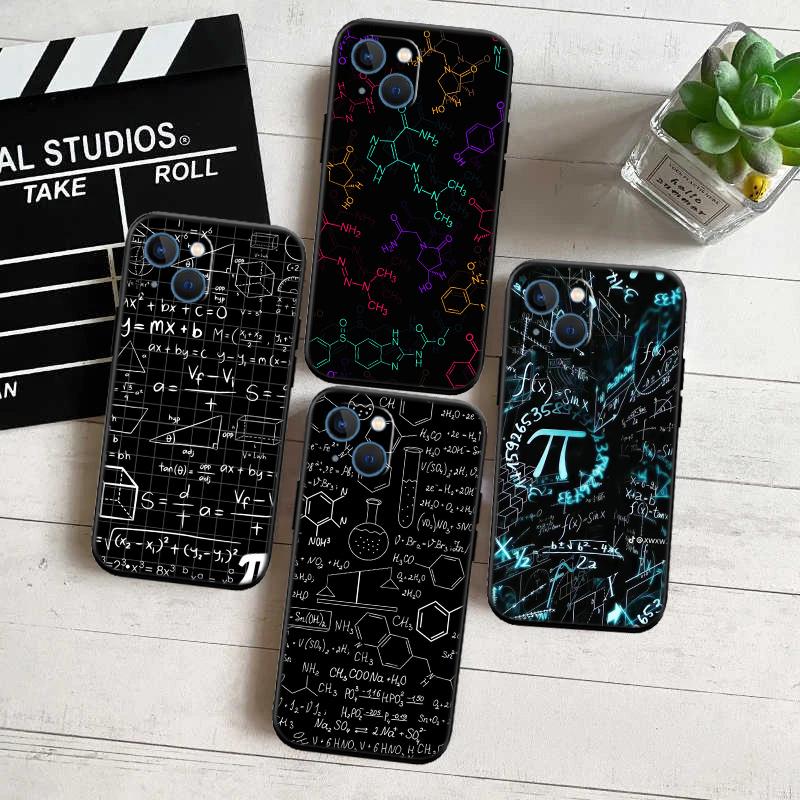 Funda de Teléfono de Alta Gama Nueva con Diseño de Ecuación Matemática Química para iPhone SE X XS XR 16E 17 11 Pro Max 8 7 6 6s Plus Air