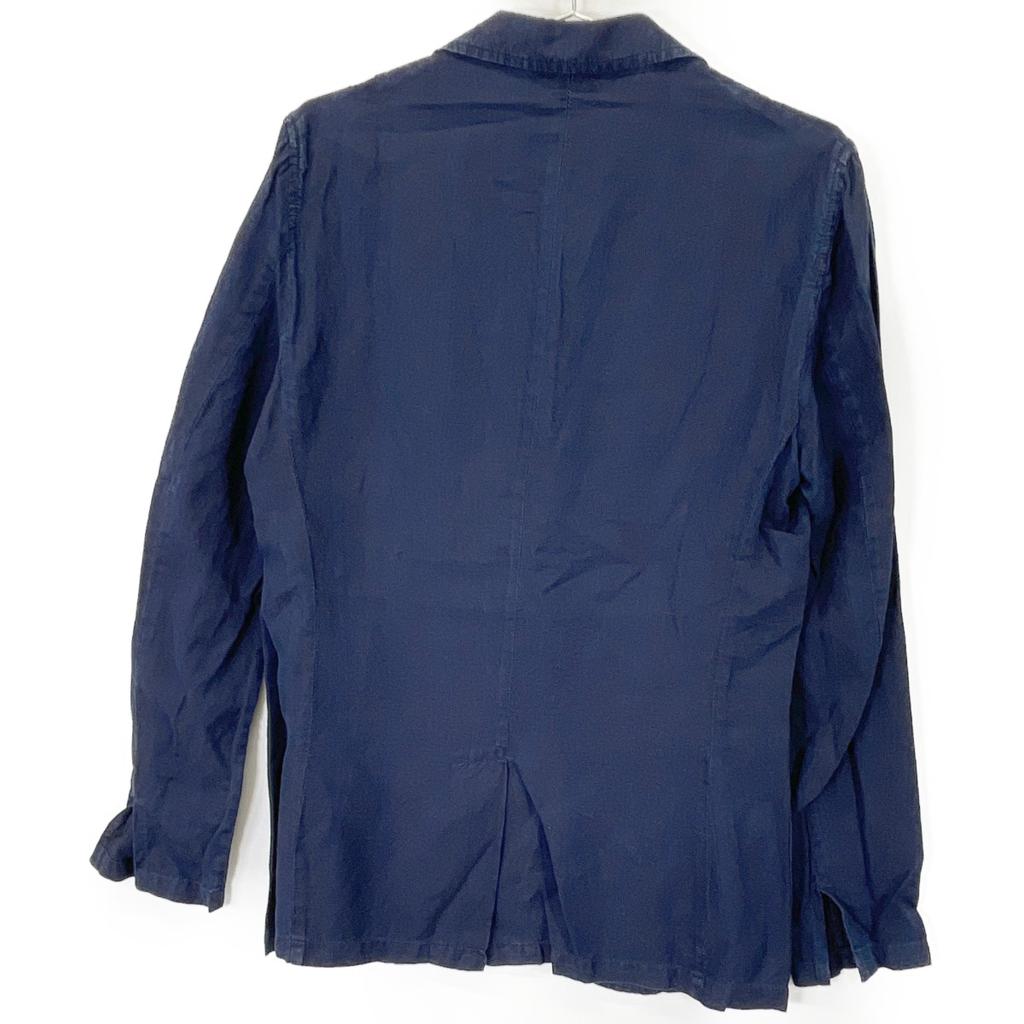 GIANNETTO Indigo Striped Shirt Jacket Jacket 46 NavyUsed