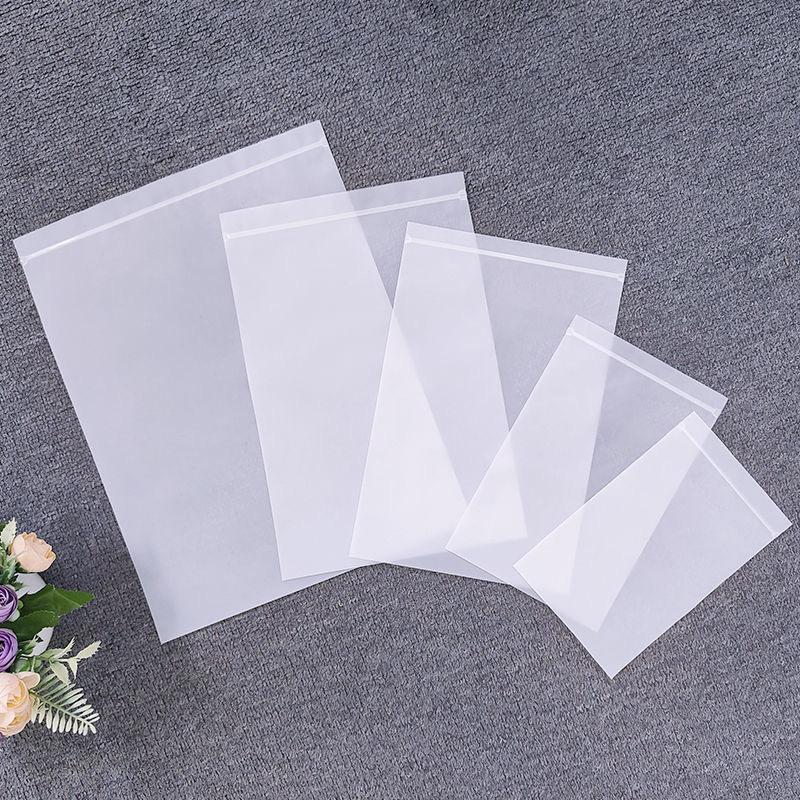 50Pcs Matte CPE Cartilage Self Sealing Bag, Book,Jewelry,Stationery Packaging Sealed Bag, Data Cable Universal Packaging Bag