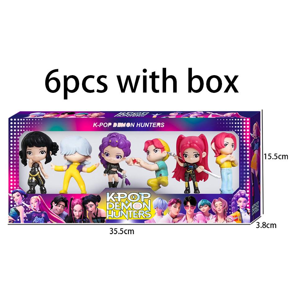 2 Styles Kpop Devil Hunter Action Figure Box Set Derpy Tiger SAJA BOYS Rumi Mira Zoey Dolls Collectible Fans Gift