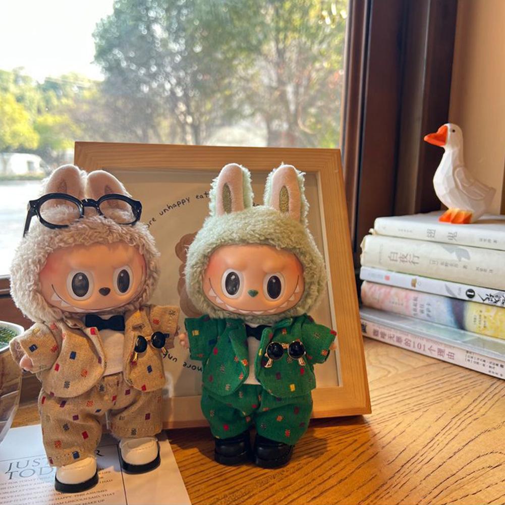 Pentru 17cm Labubu Haine pentru păpuși Haine la modă Hanorace Haine pentru păpuși Culorile asortate Hanorace Păpuși Accesorii Decorare drăguță Pânze mici