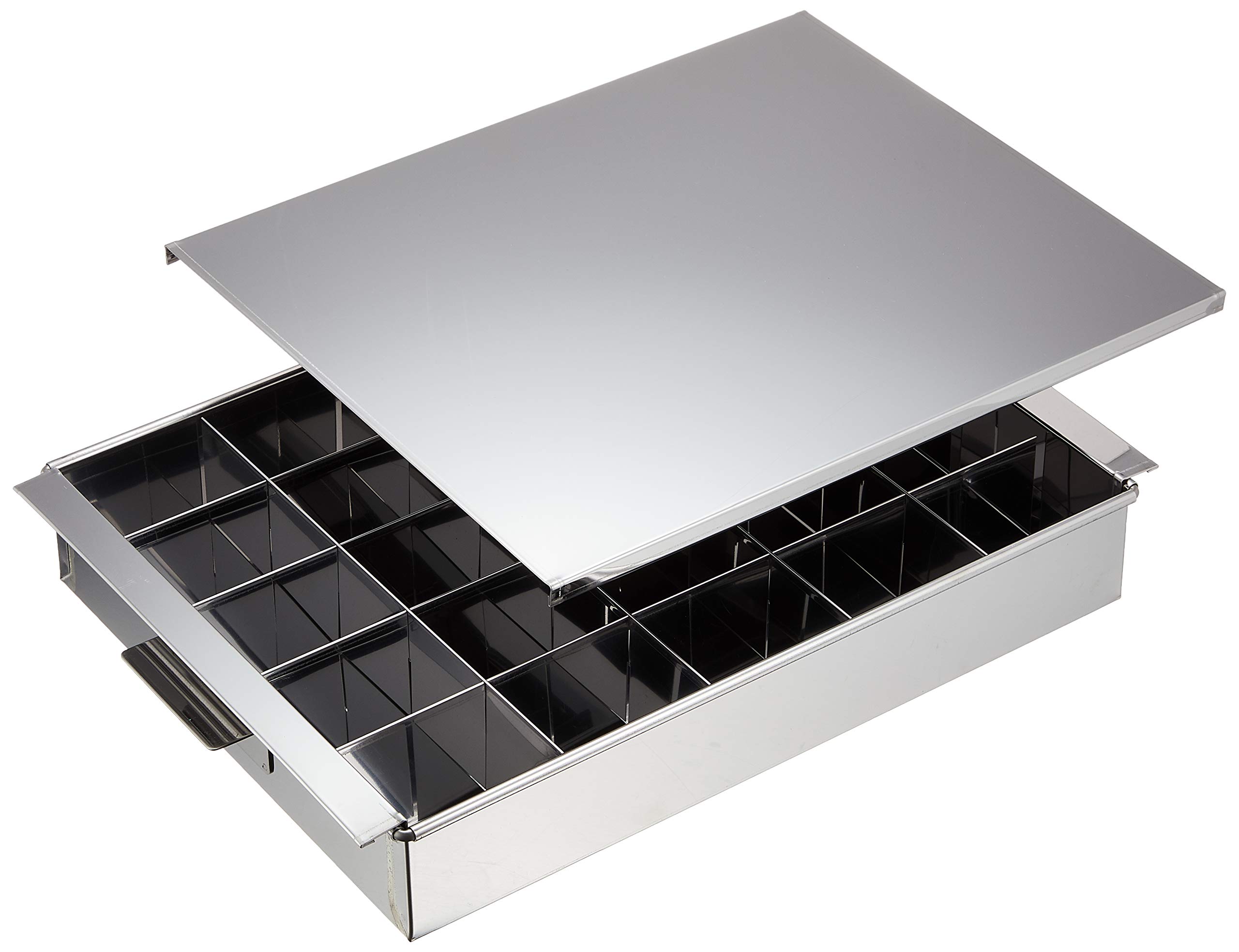 Endo Shoji (Endo Shoji) Asano Seisakusho AAA (San-A) Egg Tofu Agar Jelly Mold, 25-Cavity (with Dividers and Lid), Stainless Steel, Rust-Resistant and