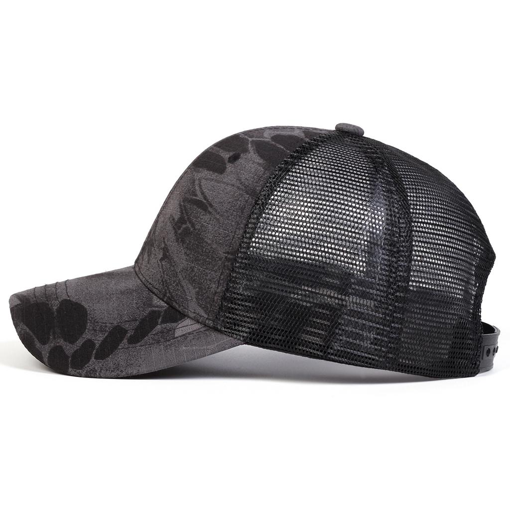 Summer Mesh Hat Versatile Dome Camouflage Baseball Cap Spring and Summer Sunscreen Breathable Sunshade Hat Adult Men's Women's Baseball Cap