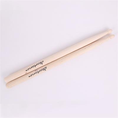 1 Pair Maple 5A Drum  Sticks Jazz Drum Sticks Drum Cone Triangular Head Drum Sticks