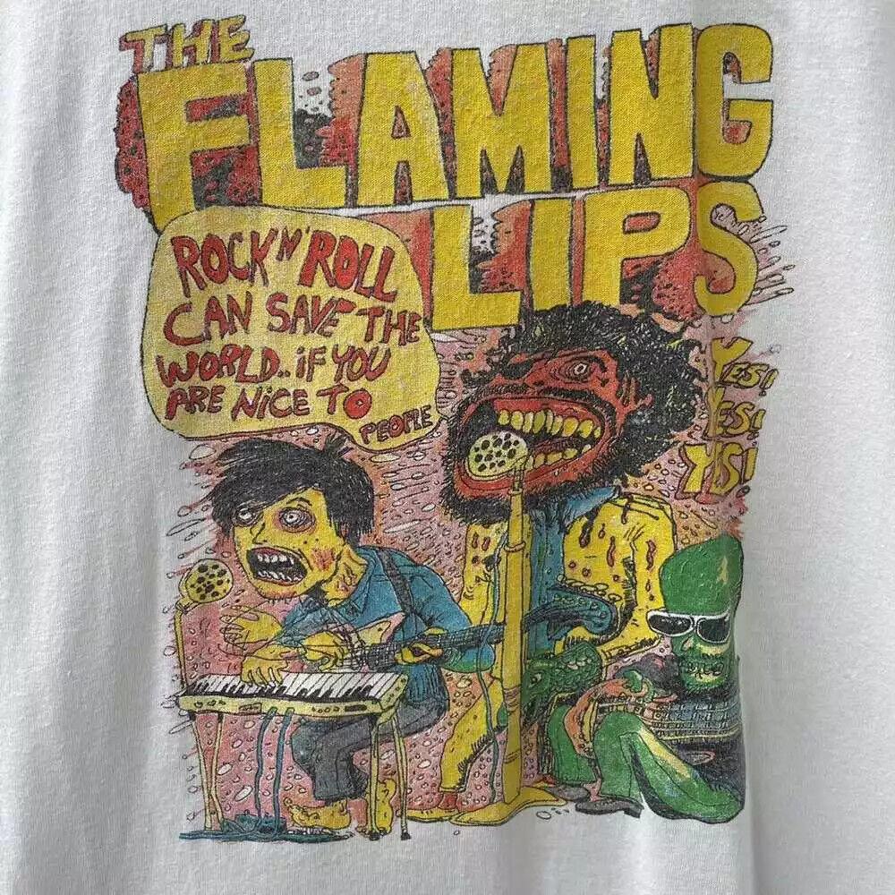 Vintage The Flaming Lips Band Tee Shirt Vintage Cotton All Size Unisex T-Shirt XXXXL