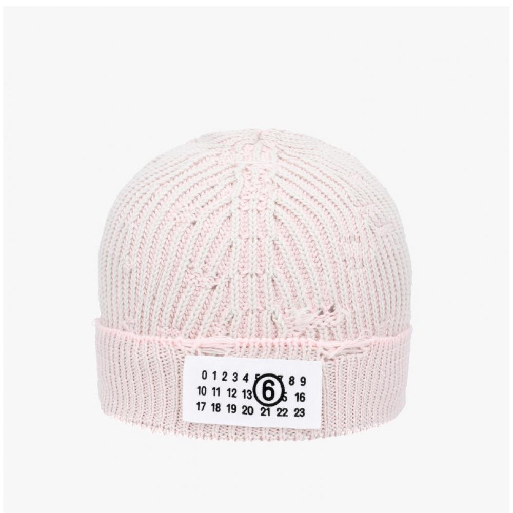Maison Margiela Mm6 Numbering Logo Patch Rib Beanie S52tb0011 M13214 962