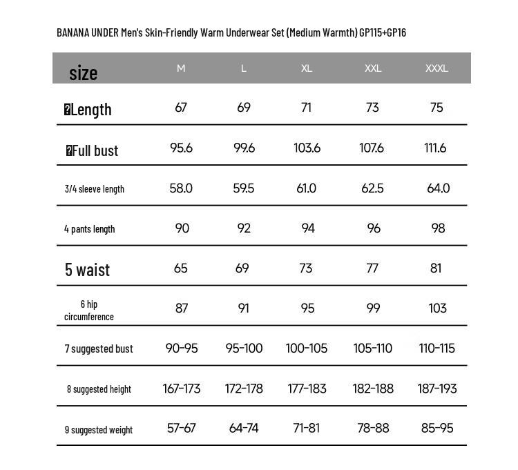 Beneath the Banana Men's Medium Warmth Base Layer Bottoms GP116