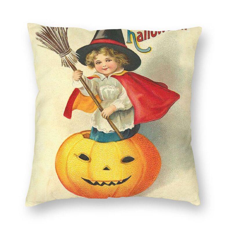 Home Decoration Nordic Halloween Witch Ghost Tree Cushion Cover Cushion Cover Mystery Magic Pillowcase 45x45cm Funda De Almohada