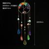 Hot Selling Folk Art Natural Crystal Wind Sun Catcher Sunshine Rainbow Dream Catcher Moon Wind Chime Pendant Christmas One Size