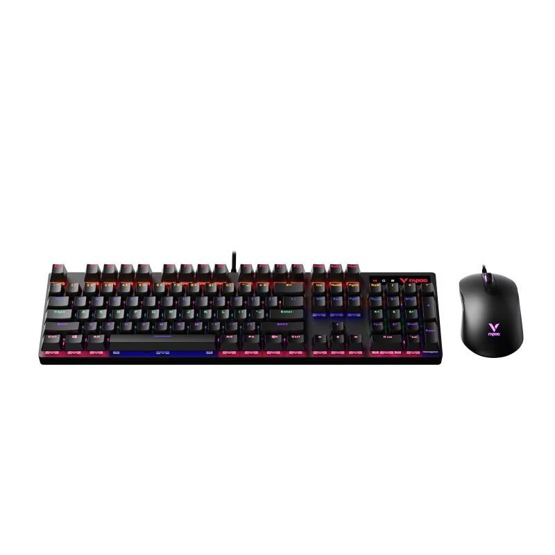 

Rapoo V150S Upgraded Wired Backlit Mechanical Keyboard and Mouse Combo