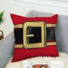Santa Claus Pillow Case For Car Sofa Decorative Home Double-sided Print Plush Square Throw Pillow Cushion Cover