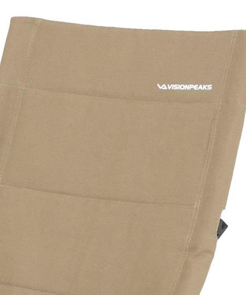 Outdoor Chair Canvas Relax Chair VP1645002 Coyote 56 X 78 X Height 86 Cm Seat 35 Cm High Back Bonfire Chair Storage Bag Included [Vision Peaks]