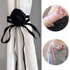 2PCS Multi-function Ribbon Curtain Buckle Elegant Curtain Straps Rose Curtain Tieback  Living Room