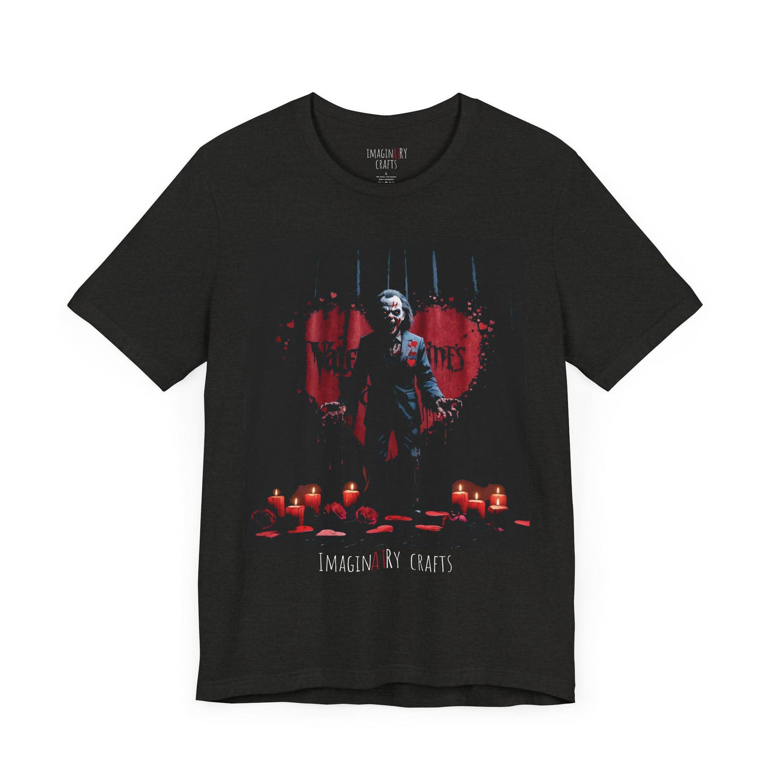 Valentines Day Horror Character T-Shirt Unisex L