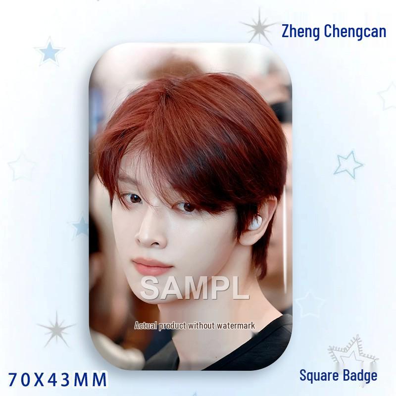 Zheng Chengcan Concert Star Badge & Laser Sticker Pin Brooch
