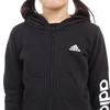 Adidas Essentials Linear Logo Hoodie ECK51 J130 Kids' Full-Zip Black/White (IC3584)