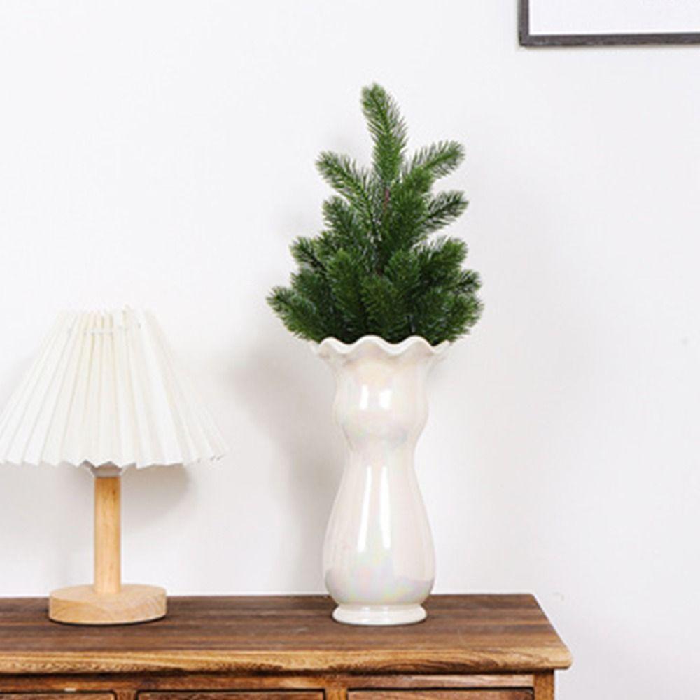 Grüne künstliche Kiefernzweige Realistisch Realistischl Grüne Girlande Festival Schmuck