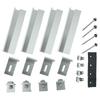 200mm *56mm*30mm Alu Mounting Rail Bracket Rail For Flat Roof Metal Roof