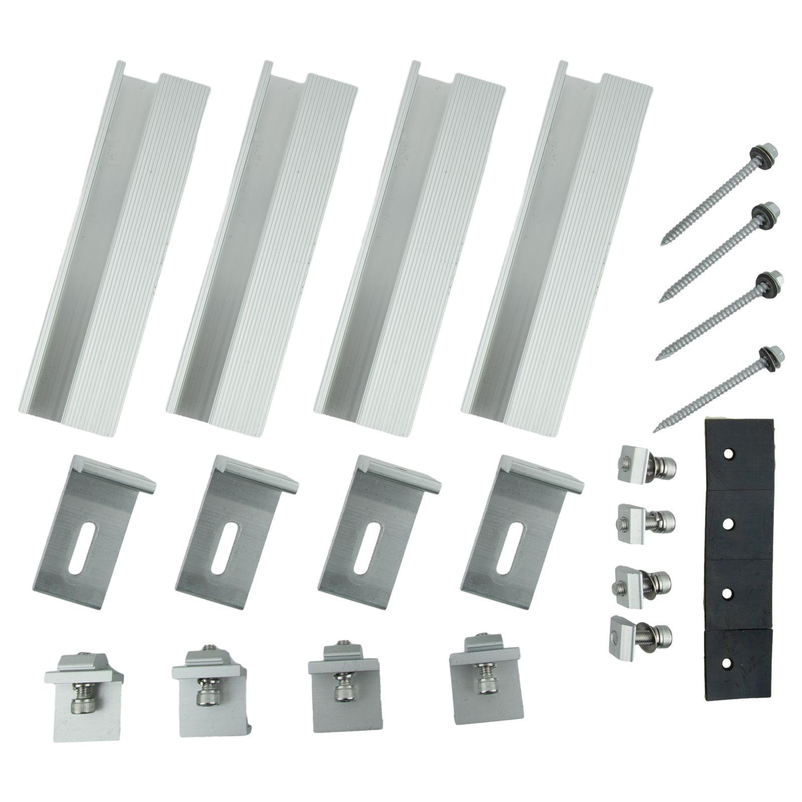 Alu Mounting Rail Bracket Rail For Flat Roof Metal Roof For 1-solar panel 35mm