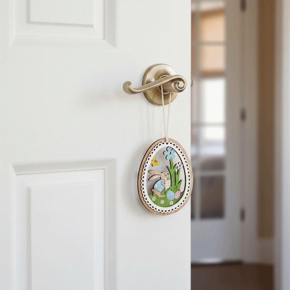 Easter Decor Wooden Ornaments Wood Material Easter Decor Easter Ornaments Indoor Decor