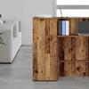 Storage Cabinet Rustic Wood Look 40 X 45 X 103.5 Cm Engineered Wood