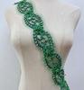 RM-800 Handmade Rhinestone Beaded Lace Trim Applique Sequin Beaded Trim for Bridal Beaded Trimming