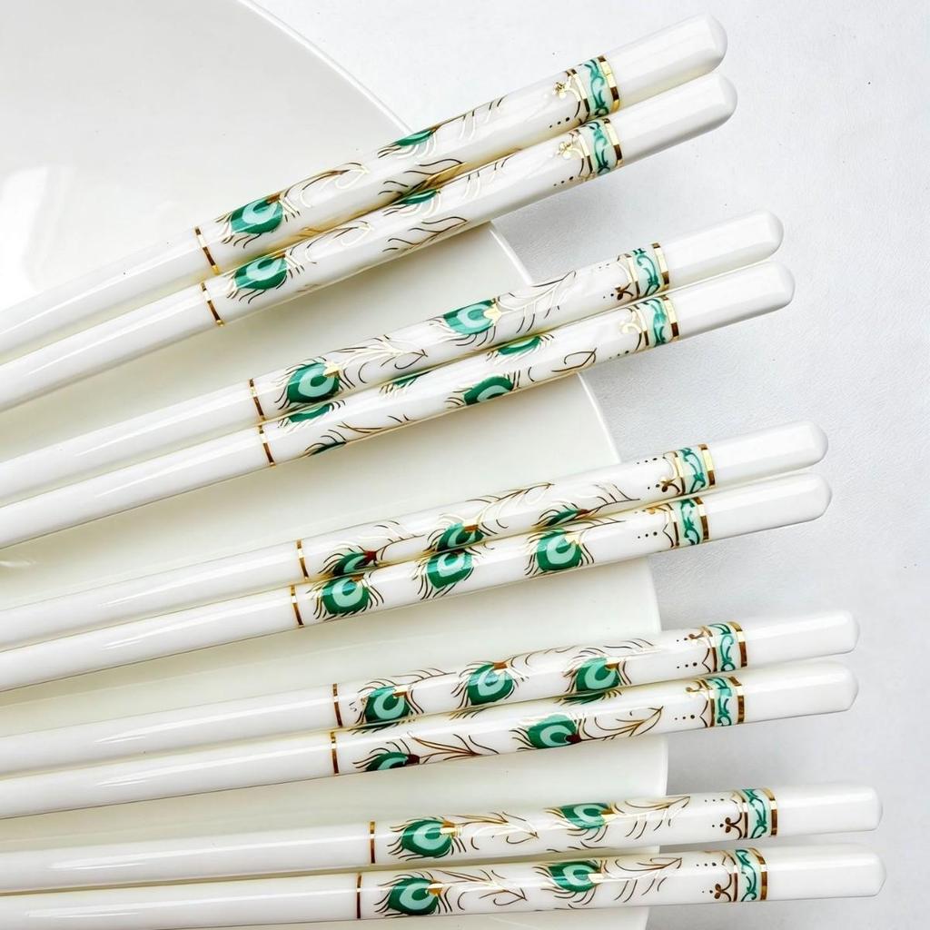 High-Temperature Resistant Luxury Macaron Color Ceramic Chopsticks - Easy To Clean