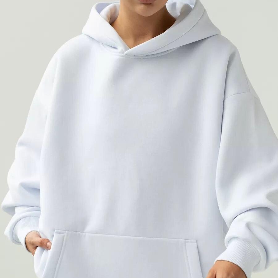 Women's Long-sleeve Hooded Sweatshirt for Autumn/winter – Loose and Casual Top
