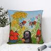 The Little Mole and Friends Pillow Case  Retro Trendy Pillow Cover Custom Pillowcases For Couch Sofa Bedroom