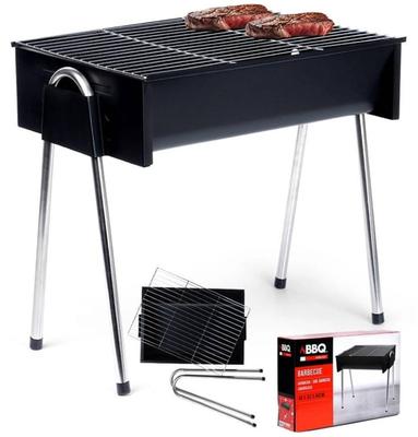 Tourist Charcoal Grill 48x33x46cm Portable Stainless Steel Black