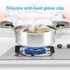 1 Pièce Gants Isolants en Silicone Maniques de Four Remplies de Coton Gants de Four Résistants à la Chaleur Aide de Cuisine pour la Pâtisserie, la Cuisson, le Barbecue
