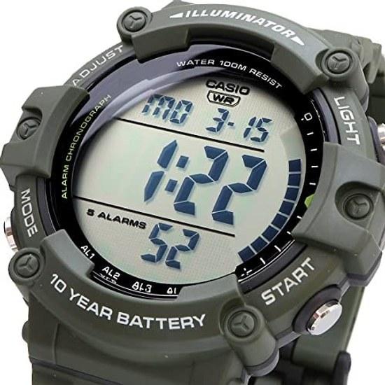 CASIO Standard Digital Wristwatch AE-1500WHX-3AV Long Strap Mens Cheap Chipukashi Military Green Overseas Model