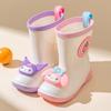 Children's Rain Boots Girls Kindergarten Kuromi Cartoon Cute Cinnamoroll Baby Rain Boots Girls Water Shoes