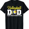 Volleyball Dad The Most Stressful Position Happy Fathers Day T Shirt