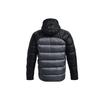 Under Armour Training Sports Warm Hooded Down Jacket Men Outerwear Black 1364903-001