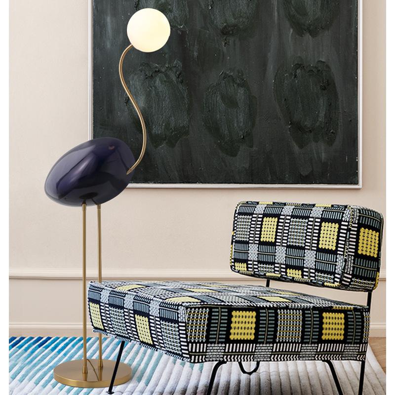 Nordic Design Luxury Art Decor Flamingo Corner Floor Lamp for Living Room Led Vertical Lamp Stand Sofa Bedroom Bedside Study
