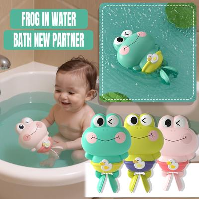 Baby Water Toys Clockwork Froggy Swimming Small Turtle Bathing Swimming Summer Bathroom Children's Water Toys