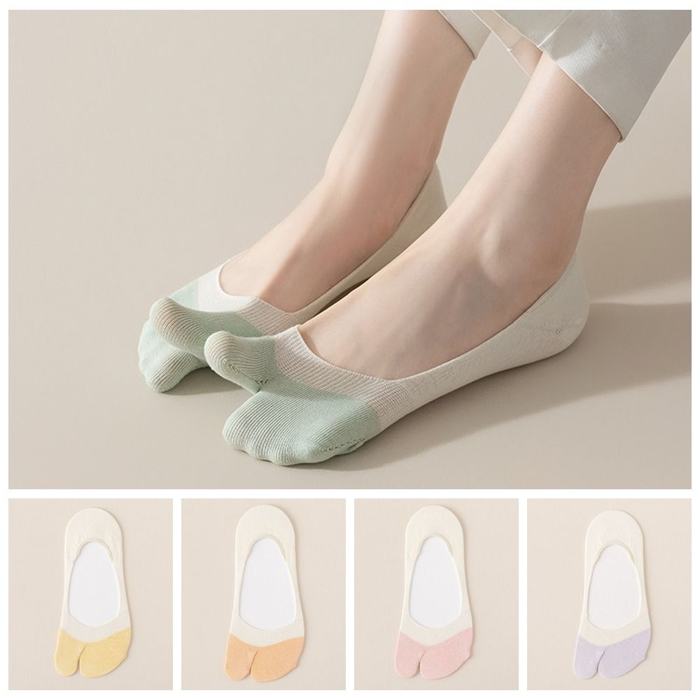

Average size Boat socks Cotton Flip Flops Socks New Split-toe socks жовтий