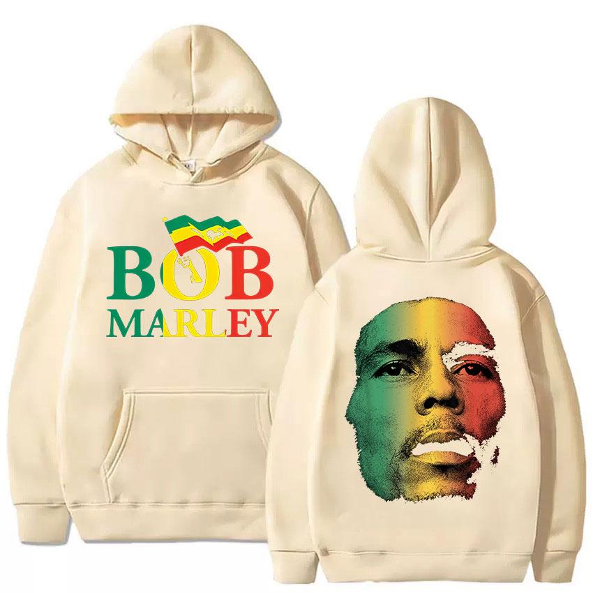Rapper Bob Marley 2025 New Album Graphic Hoody Unisex Hip Hop Oversized Sweatshirt Fashion Fleece Long Sleeve Hoodies Streetwear