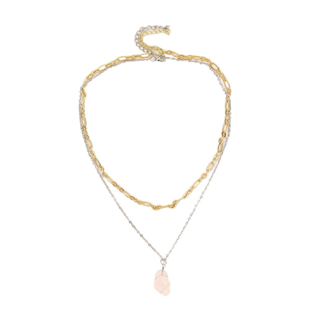 Necklace for Women Jewelry Ins Double Layer Heart Vintage Necklace Female Necklace Chain Beautiful Elegant Necklace for Her