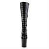 20Cm Front Lace-up Stiletto High-heeled Boots, Patent Leather High-heeled Boots, Pole Dancing Shoes