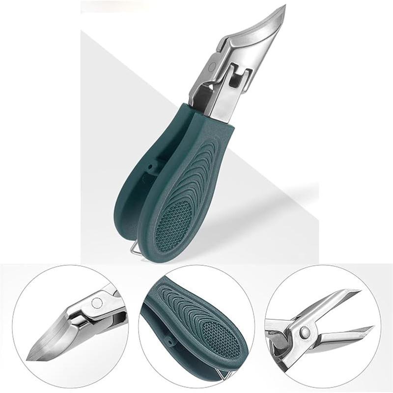 Wide-Jaw Opening Anti-Splash Slanted Nail Clipper Ingrown Nail Clippers Portable Toenail Fingernail Trimmer Set Manicure Tools