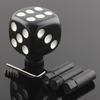 Universal Black White Dice Style Car Manual Stick Gear Shift Knob For Sedan Coupe Crossover Wagon Hatchback Truck SUV