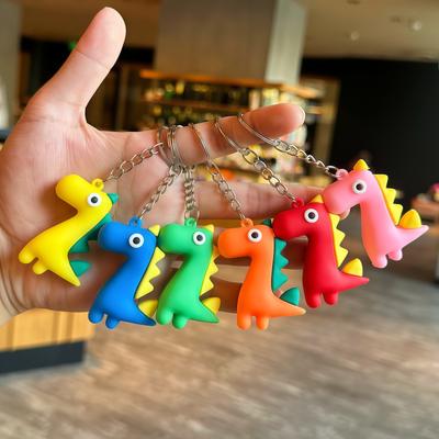 Cartoon Little Dinosaur Keychain Pendant Three-dimensional Doll Cute Pendant Small Gift Bag Accessories Small Gift