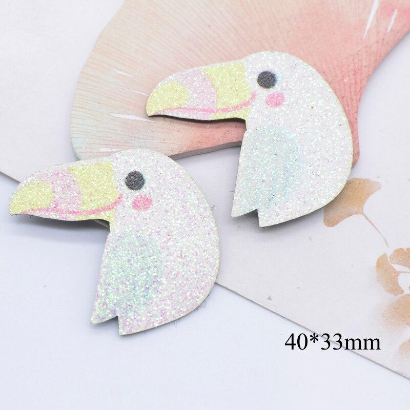 

10 шт., мягкая печать, животные, Сова, попугай, лиса, тукан, аппликация для одежды «сделай сам», шляпа, обувь, вышивание заплаток, заколки для волос, аксессуары с бантом