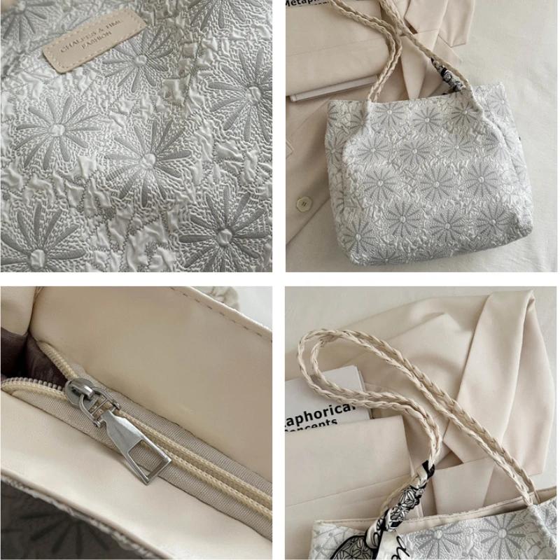 Women Fashiable Tote Bags Casual Versatile Commuting Shoulder Bag Large Capacity Student Class Nyl Handbag