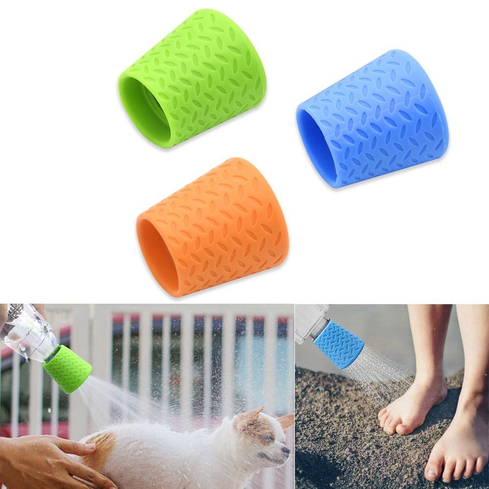 Silicone Pet Shower Head Kettle Shower Head Universal Water Bottle Shower Cap Shower Cleaning Supplies Dog Shower Spray