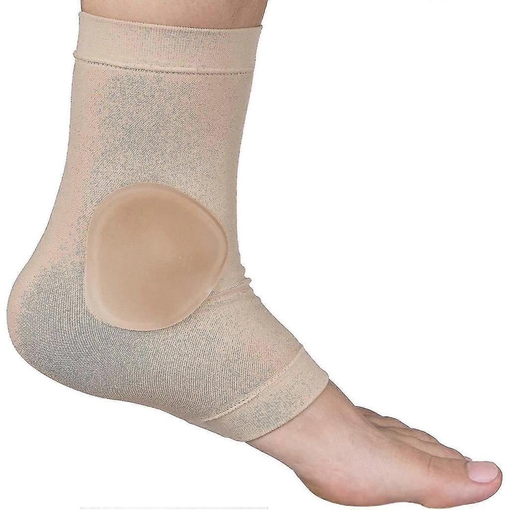 Ankle Bone Protection Socks Malleolar Sleeves With Gel Pads For Boots, Skates, Splints, Braces - 1 Pair